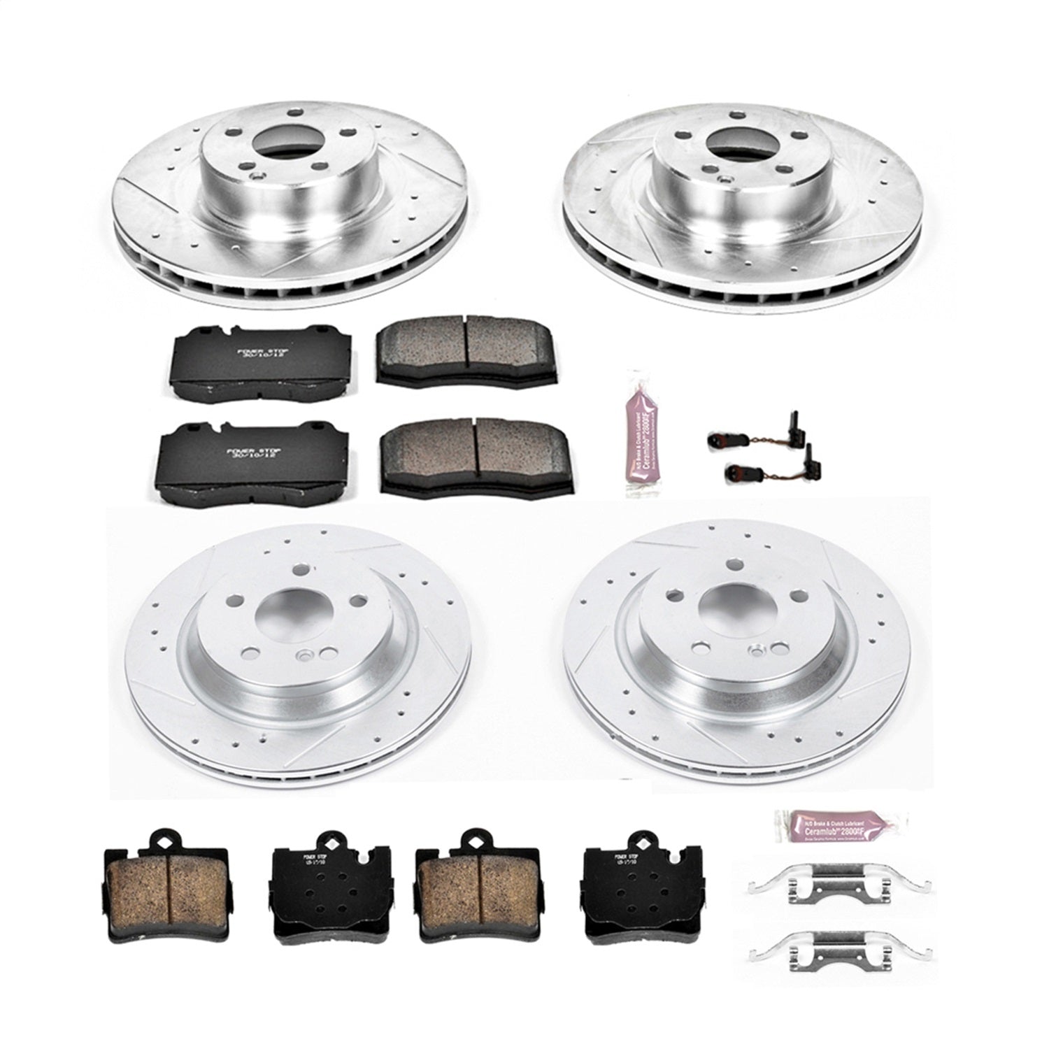 PowerStop Front & Rear Z23 Evolution Sport Brake Kit | Mercedes-Benz CL500 (00-03) (K6211)