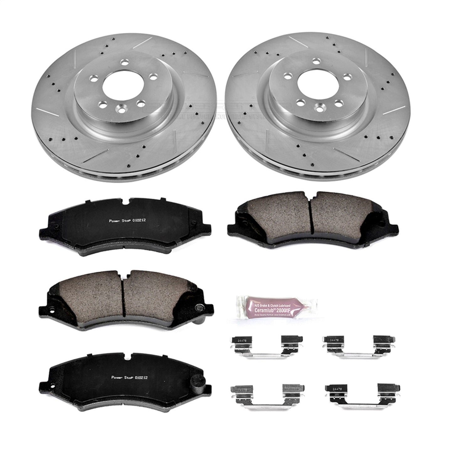PowerStop Z23 Evolution Sport Front Brake Kit | Land Rover Range Rover Sport (10-13) (K6228)
