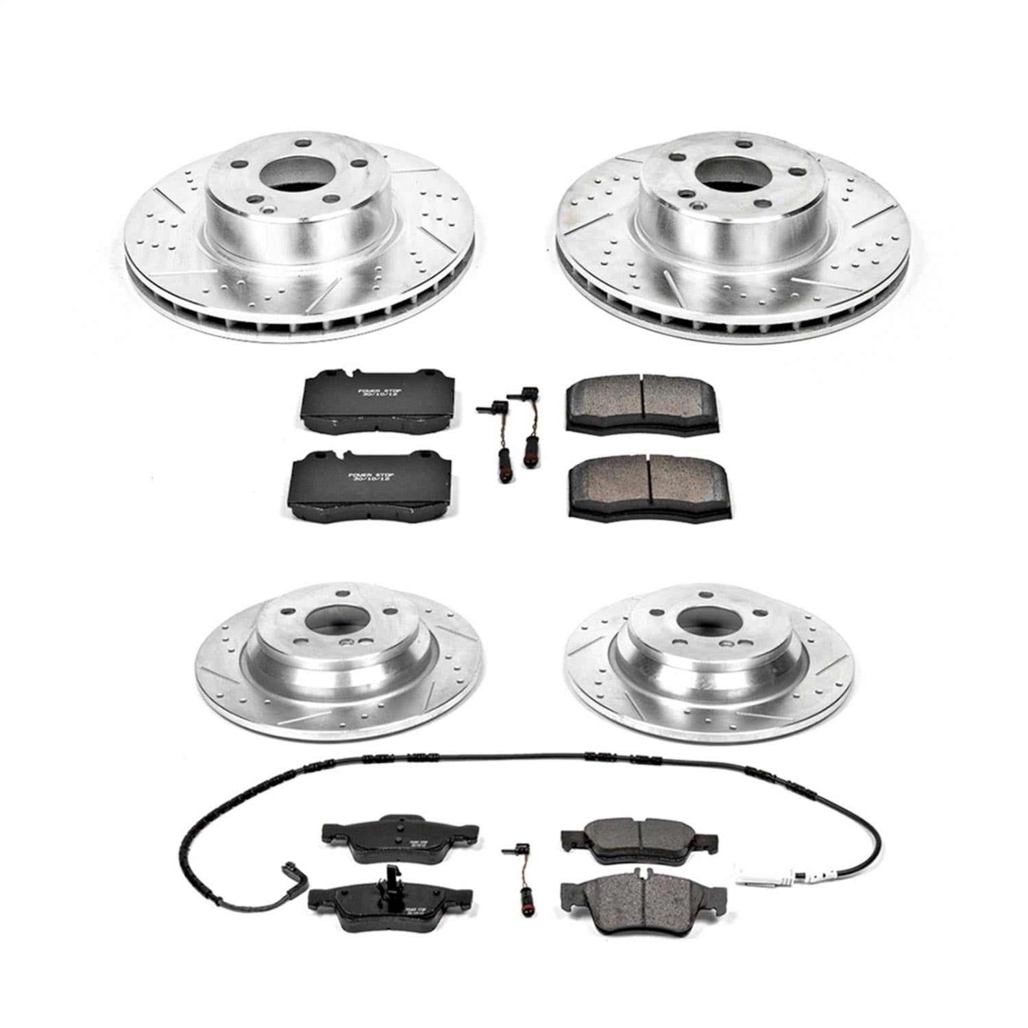 PowerStop Front & Rear Z23 Evolution Sport Brake Kit | Mercedes-Benz CL500 (03-06) (K6229)
