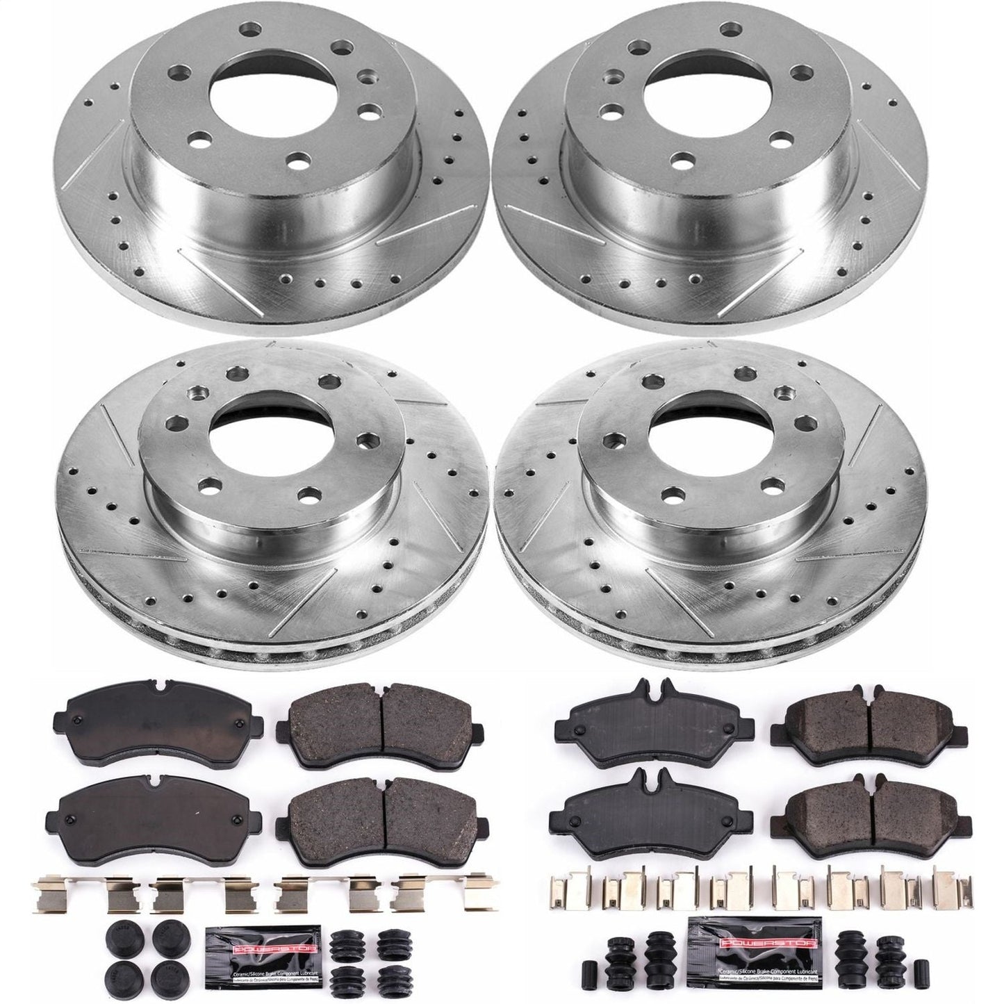 PowerStop Front & Rear Z23 Evolution Sport Brake Kit | Dodge Sprinter 3500 (07-09) (K6233)