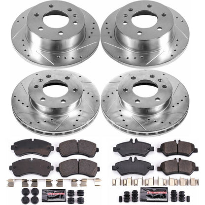 PowerStop Front & Rear Z23 Evolution Sport Brake Kit | Dodge Sprinter 3500 (07-09) (K6233)