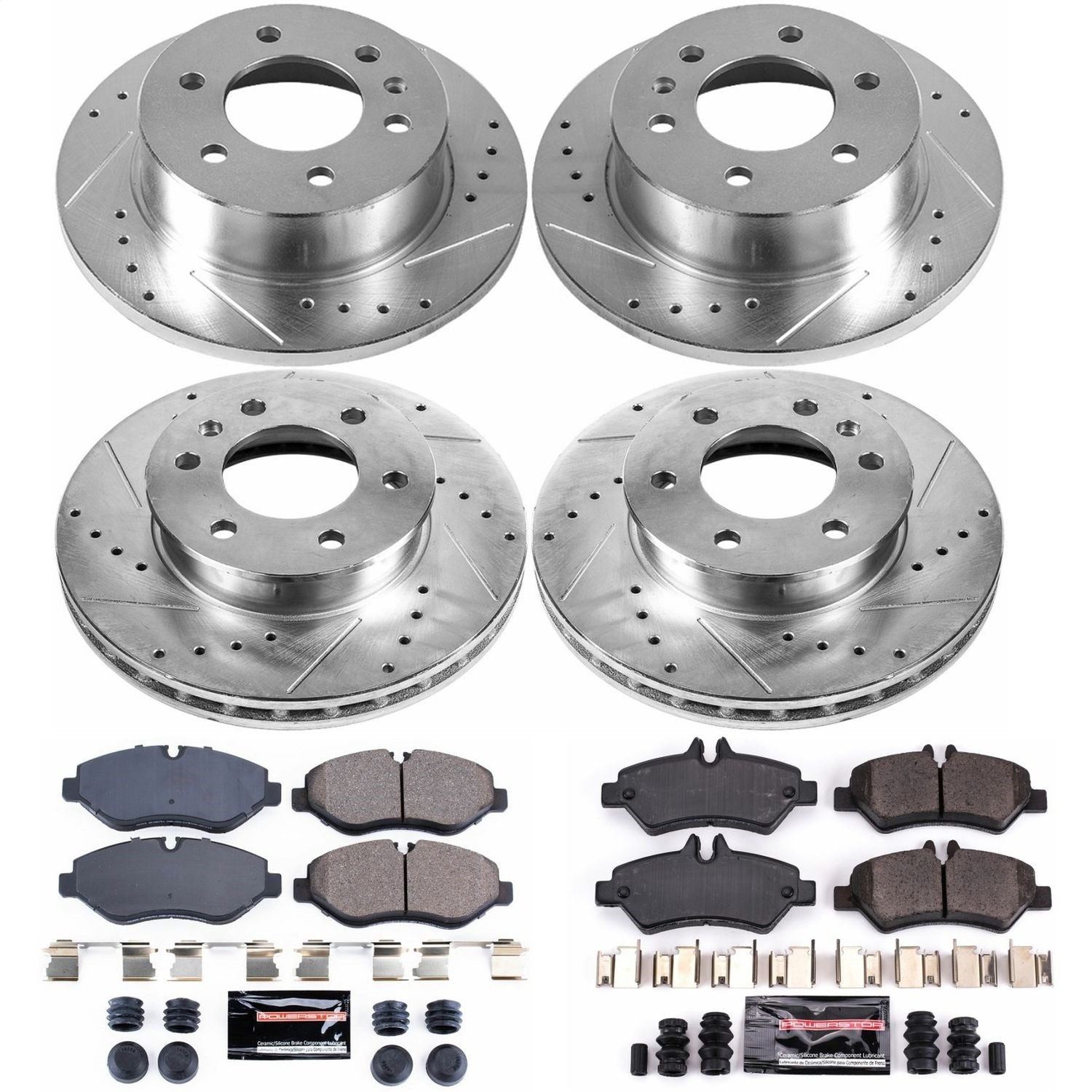 PowerStop Front & Rear Z23 Evolution Sport Brake Kit | Dodge Sprinter 2500 (07-09) (K6235)
