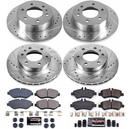 PowerStop Front & Rear Z23 Evolution Sport Brake Kit | Dodge Sprinter 2500 (07-09) (K6235)