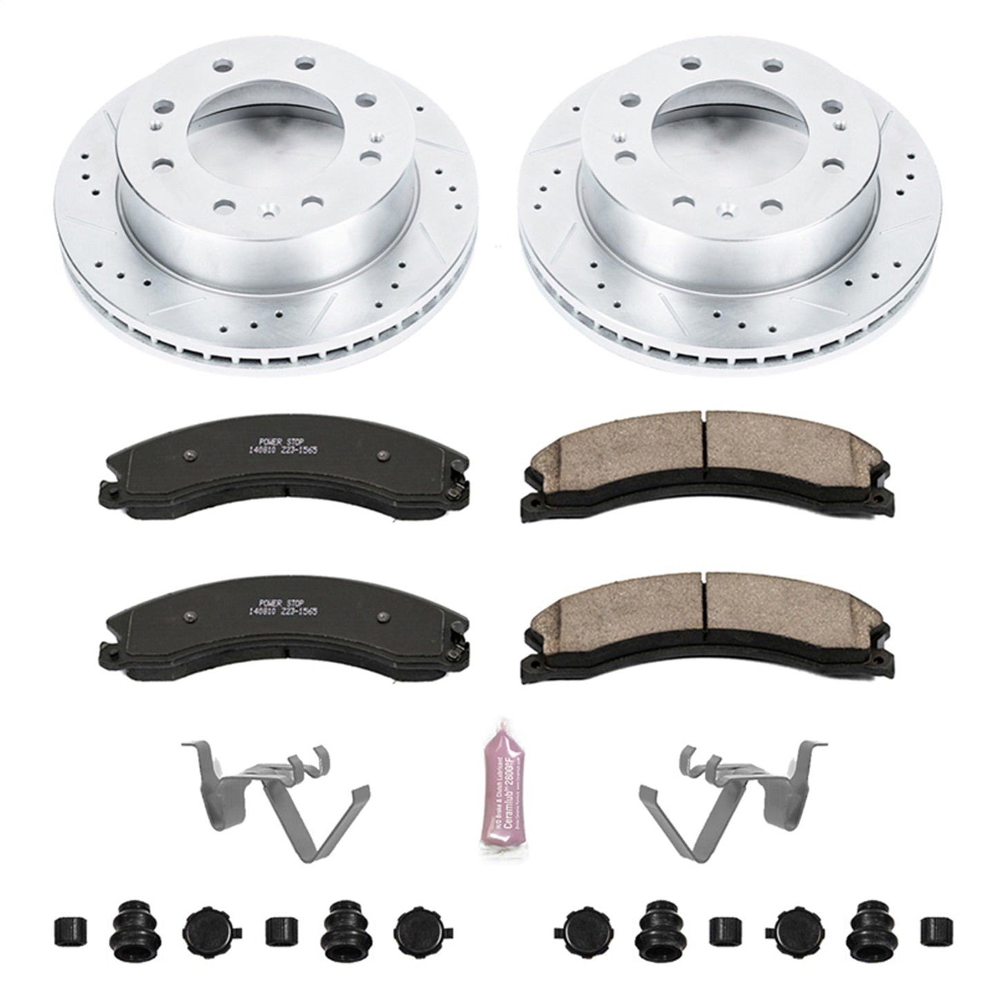 PowerStop Front Z23 Evolution Brake Kit | GMC Sierra 3500 HD (12-20) (K6258)