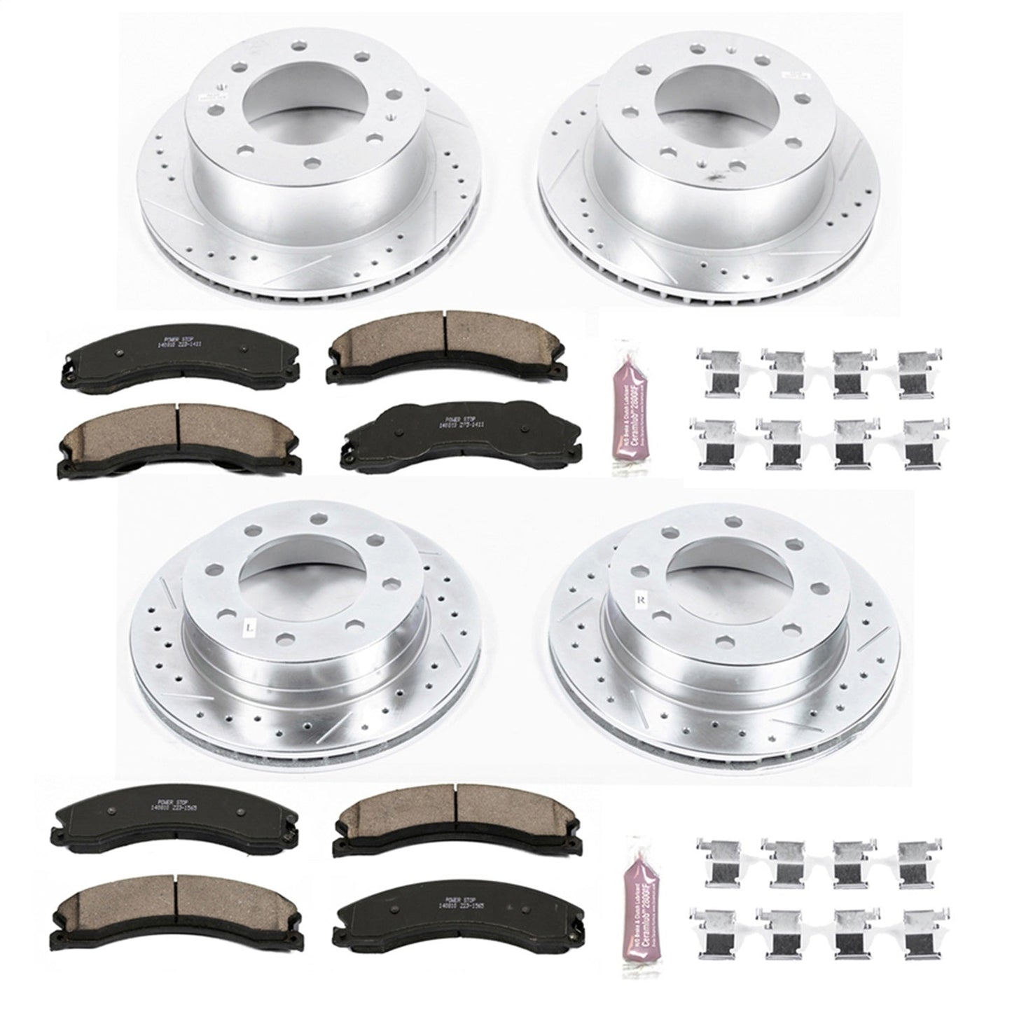 PowerStop Front & Rear Z23 Evolution Brake Kit | GMC Sierra 3500 HD (12-19) (K6259)
