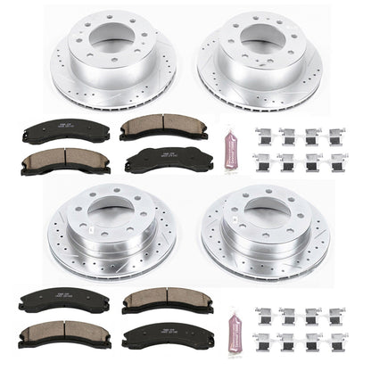 PowerStop Front & Rear Z23 Evolution Brake Kit | GMC Sierra 3500 HD (12-19) (K6259)