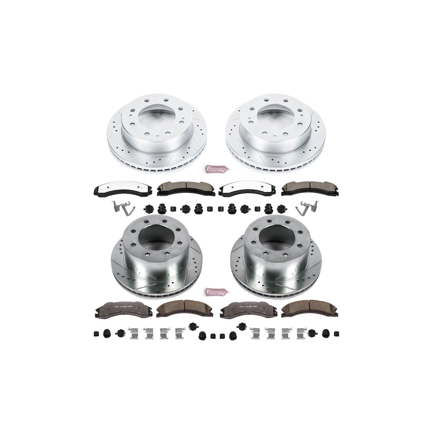 PowerStop Front & Rear Z36 Truck & Tow Brake Kit | GMC Sierra 3500 HD (12-19) (K6260-36)