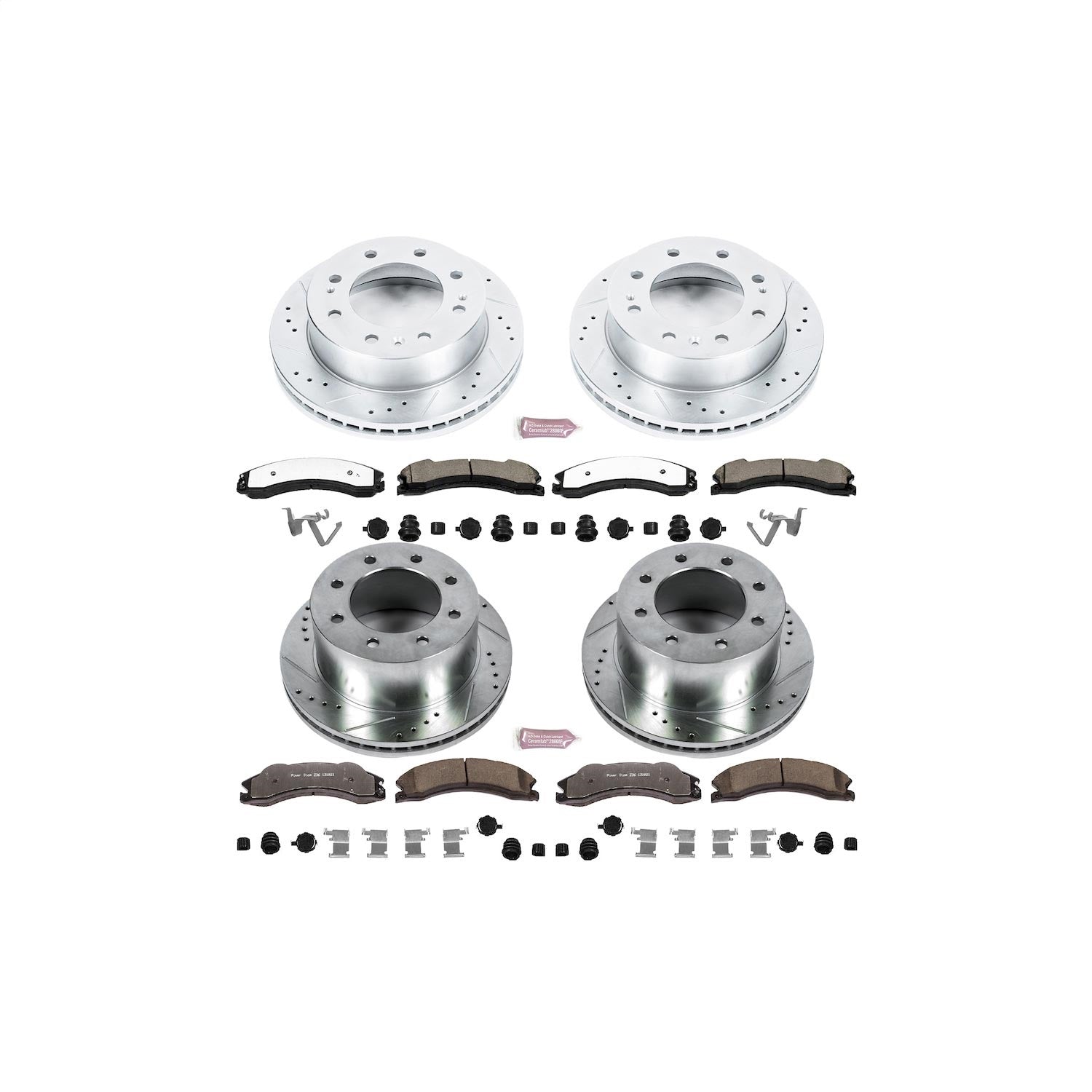 PowerStop Front & Rear Z36 Truck & Tow Brake Kit | GMC Sierra 3500 HD (12-19) (K6260-36)