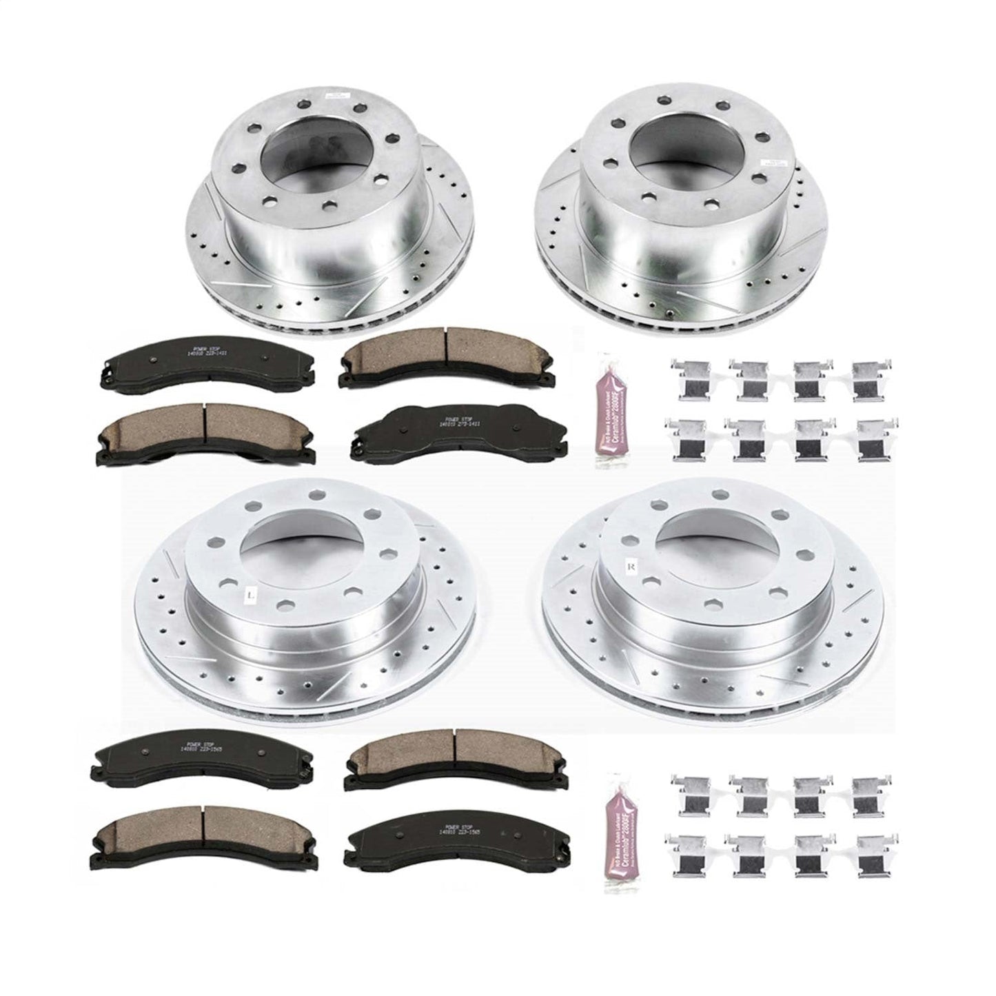 PowerStop Front & Rear Z23 Evolution Brake Kit | GMC Sierra 3500 HD (12-19) (K6260)