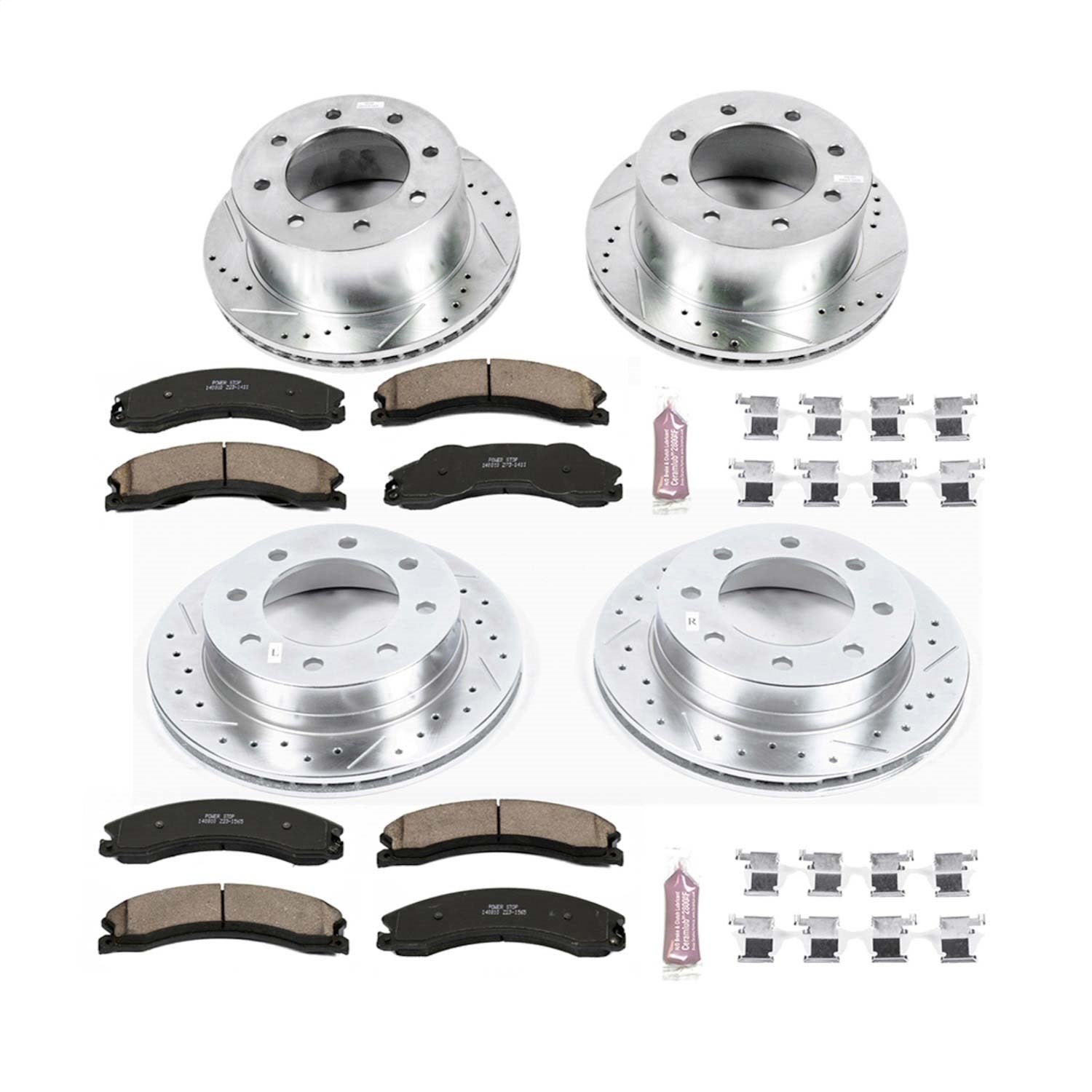PowerStop Front & Rear Z23 Evolution Brake Kit | GMC Sierra 3500 HD (12-19) (K6260)