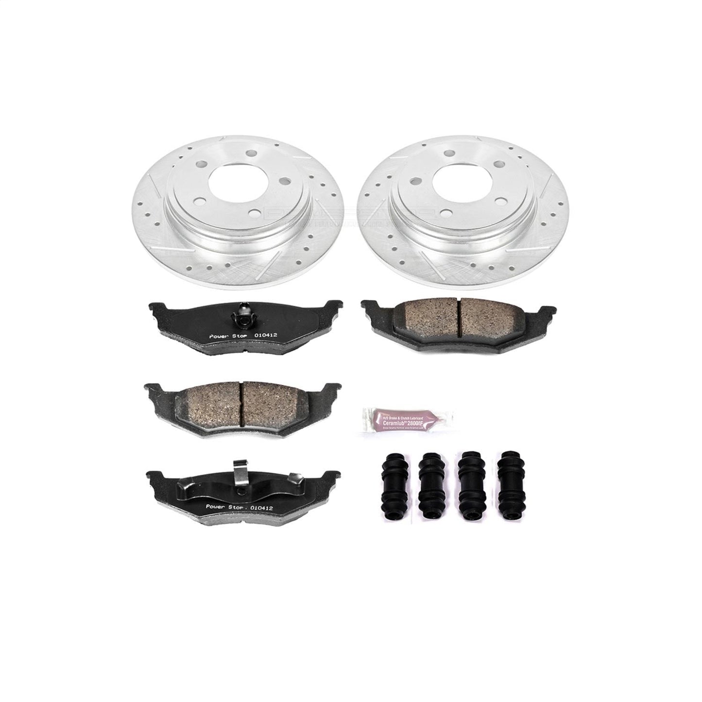 PowerStop Rear Z23 Evolution Sport Brake Kit | Chrysler 300M (99-04) (K6263)