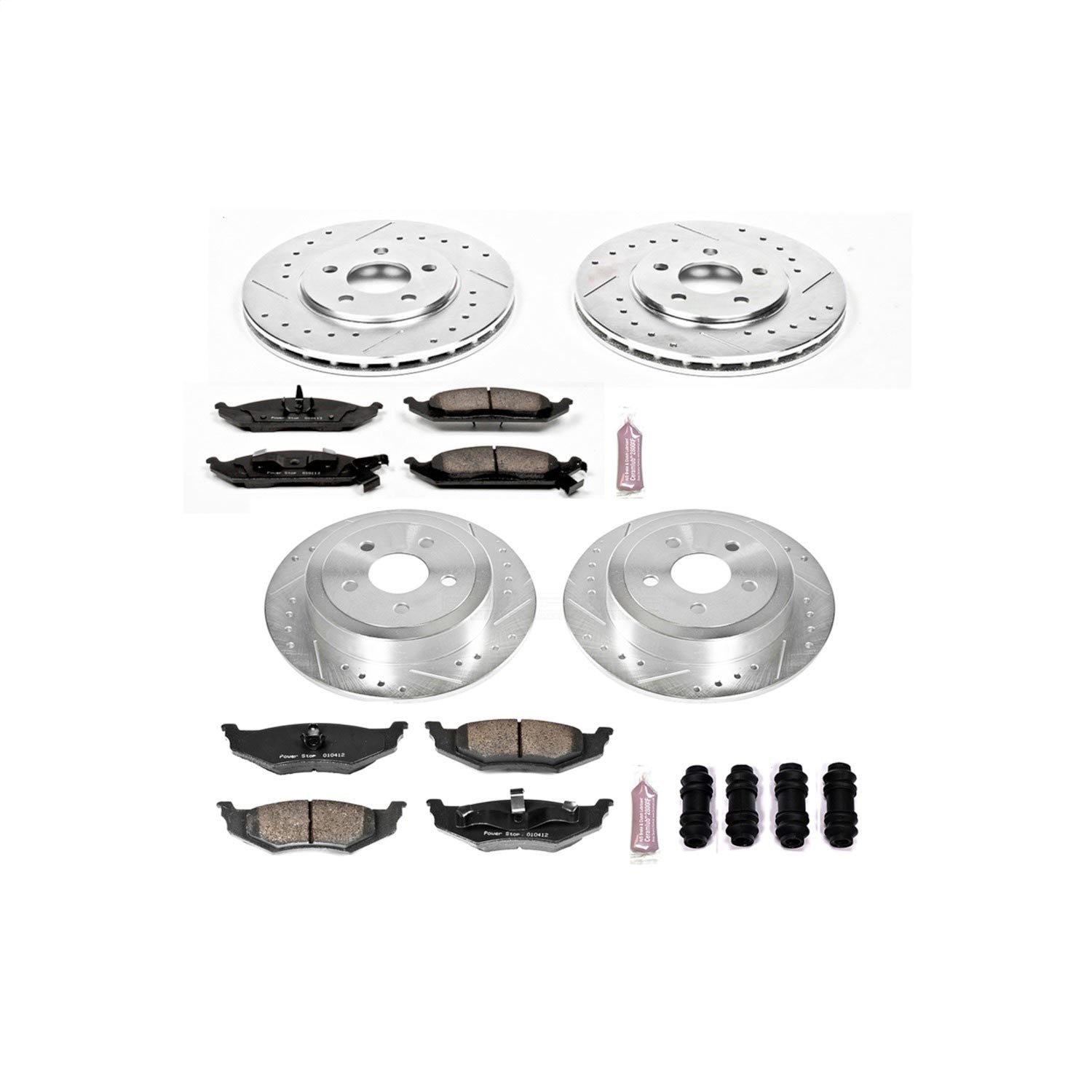 PowerStop Front & Rear Z23 Evolution Sport Brake Kit | Chrysler Cirrus (95-00) (K6265)
