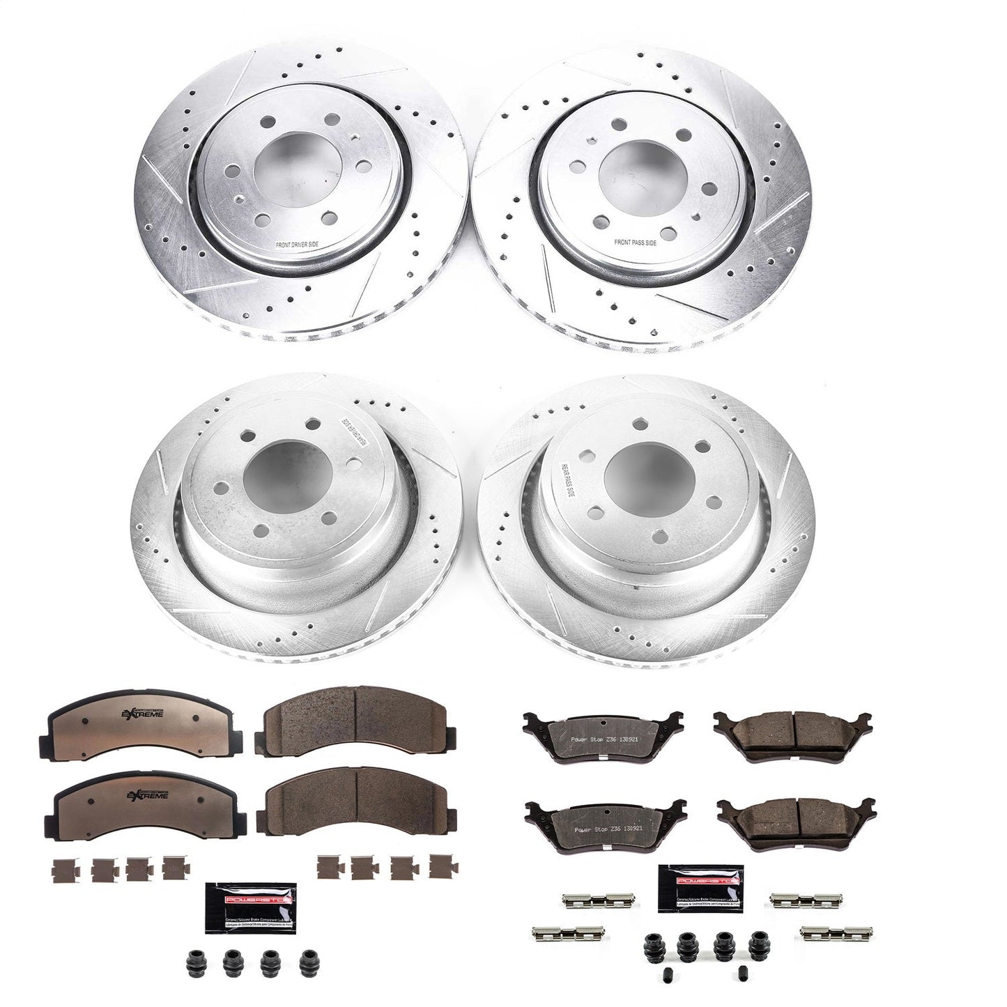 PowerStop Front & Rear Z36 Truck & Tow Brake Kit | Ford F-150 (12-18) (K6268-36)