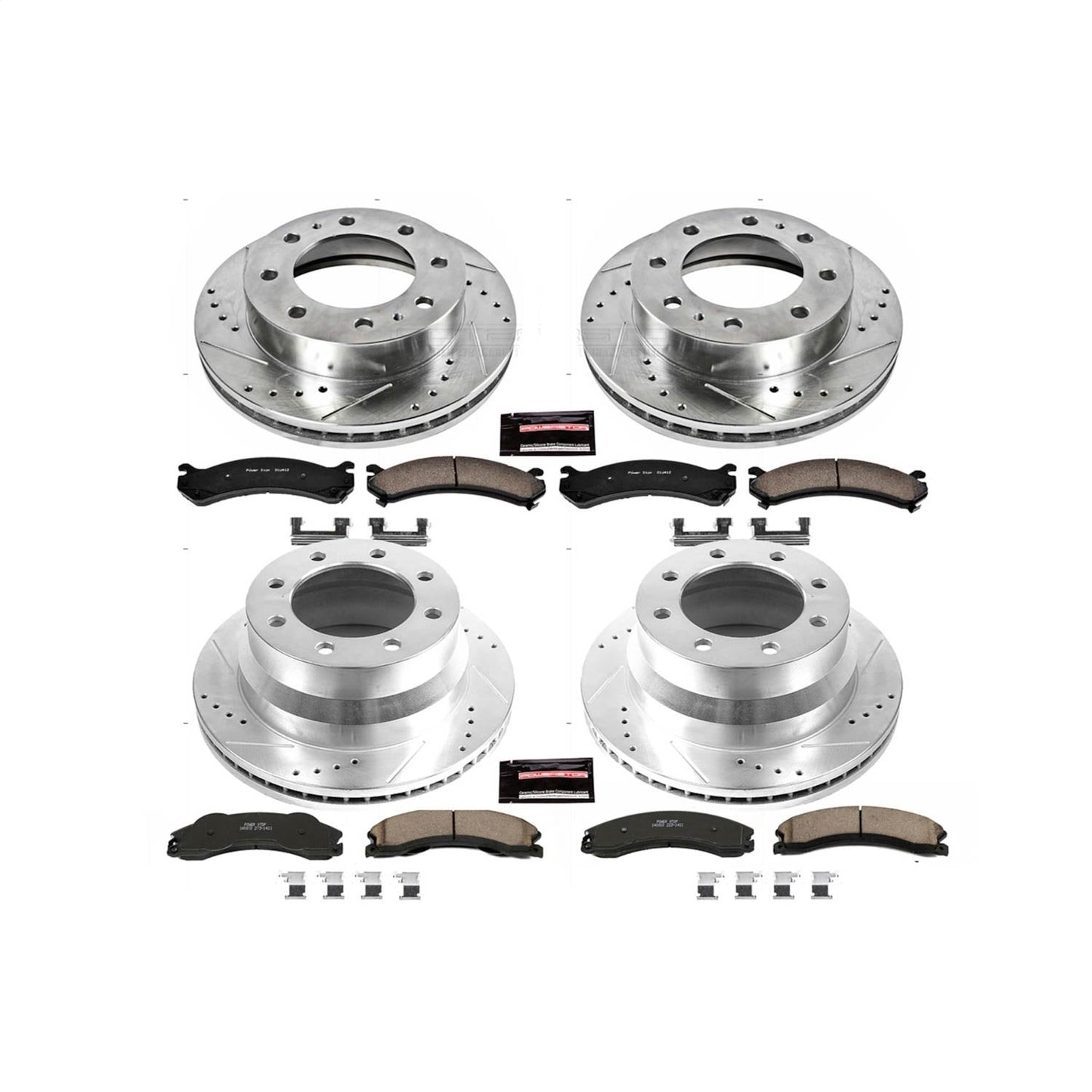 PowerStop Front & Rear Z23 Evolution Brake Kit | Chevrolet Express 3500 (09-20) (K6274)