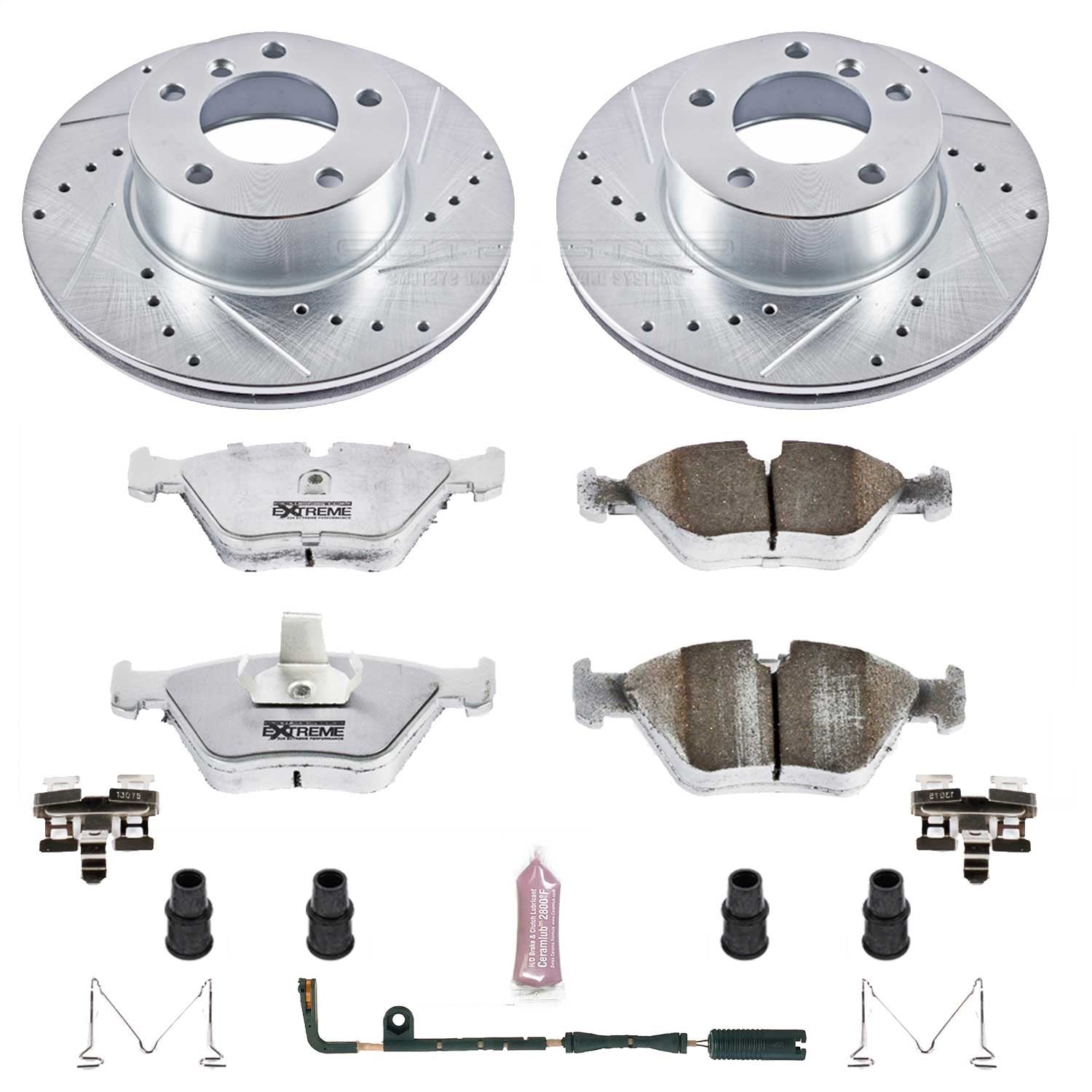 PowerStop Front Z26 Street Warrior Brake Kit | BMW 525i (01-03) (K628-26)