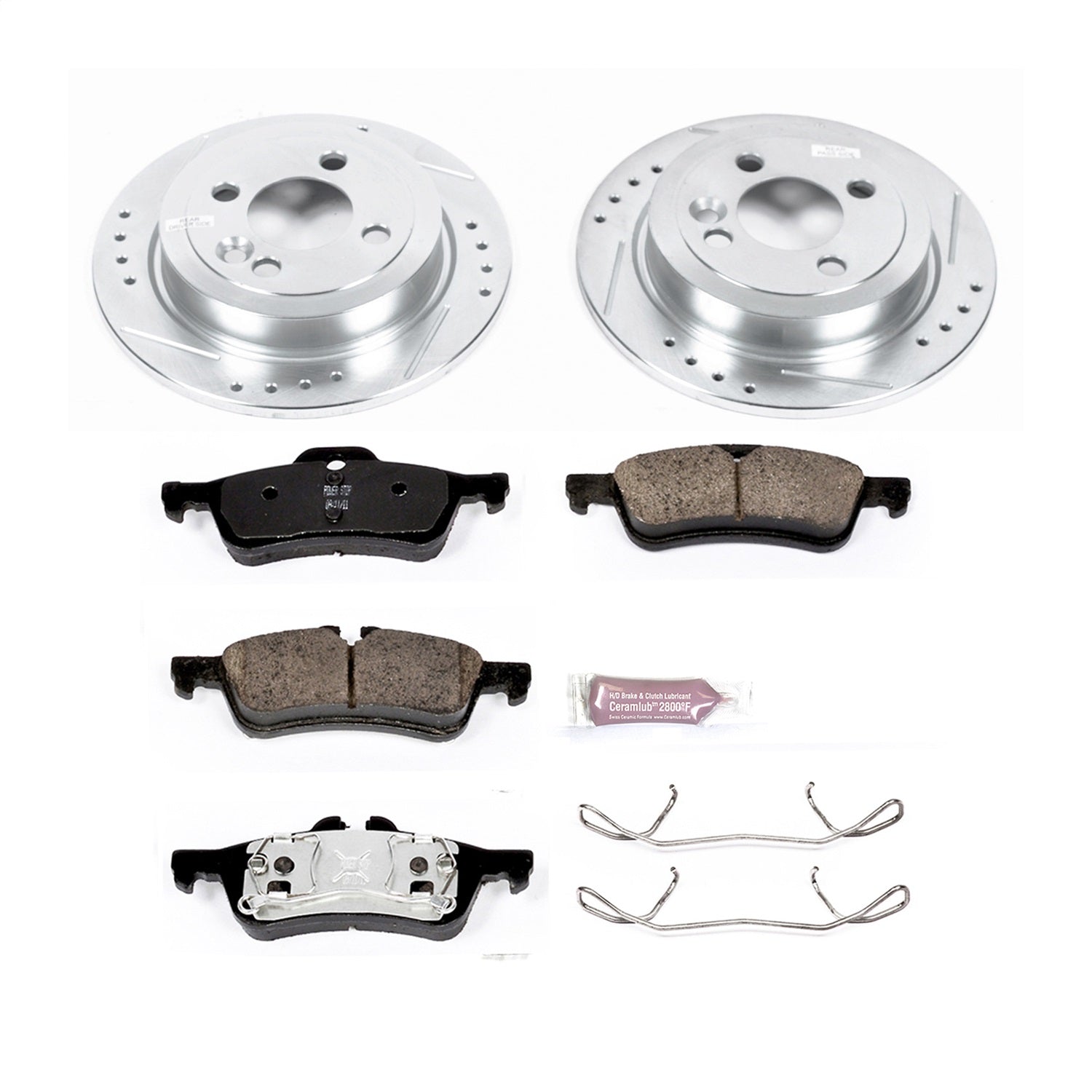 PowerStop Rear Z23 Evolution Sport Brake Kit | Mini Cooper (07-08) (K6280)