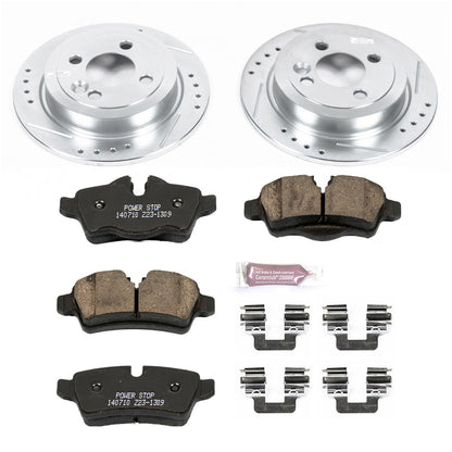 PowerStop Rear Z23 Evolution Sport Brake Kit | Mini Cooper (07-10) (K6281)