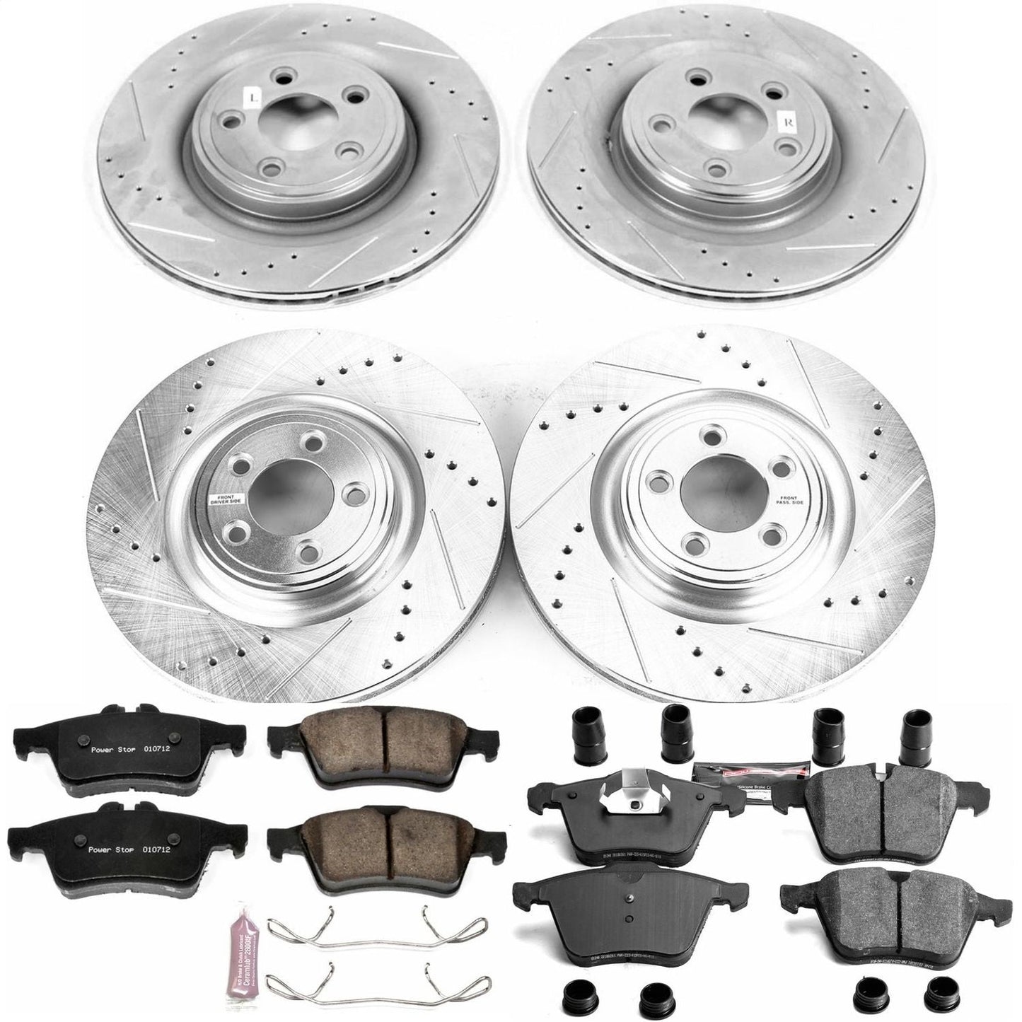 PowerStop Front & Rear Z23 Evolution Sport Brake Kit | Jaguar XK (10-12) (K6284)