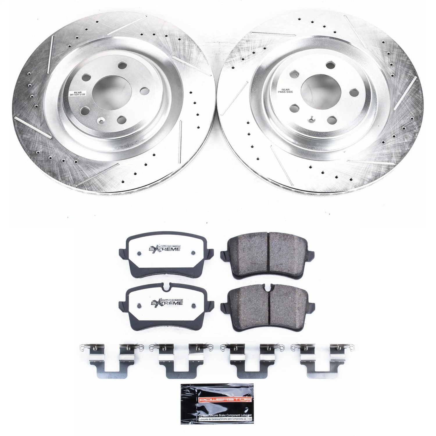 PowerStop Z26 Street Warrior Rear Brake Kit | Audi A7 Quattro (16-18) (K6287-26)
