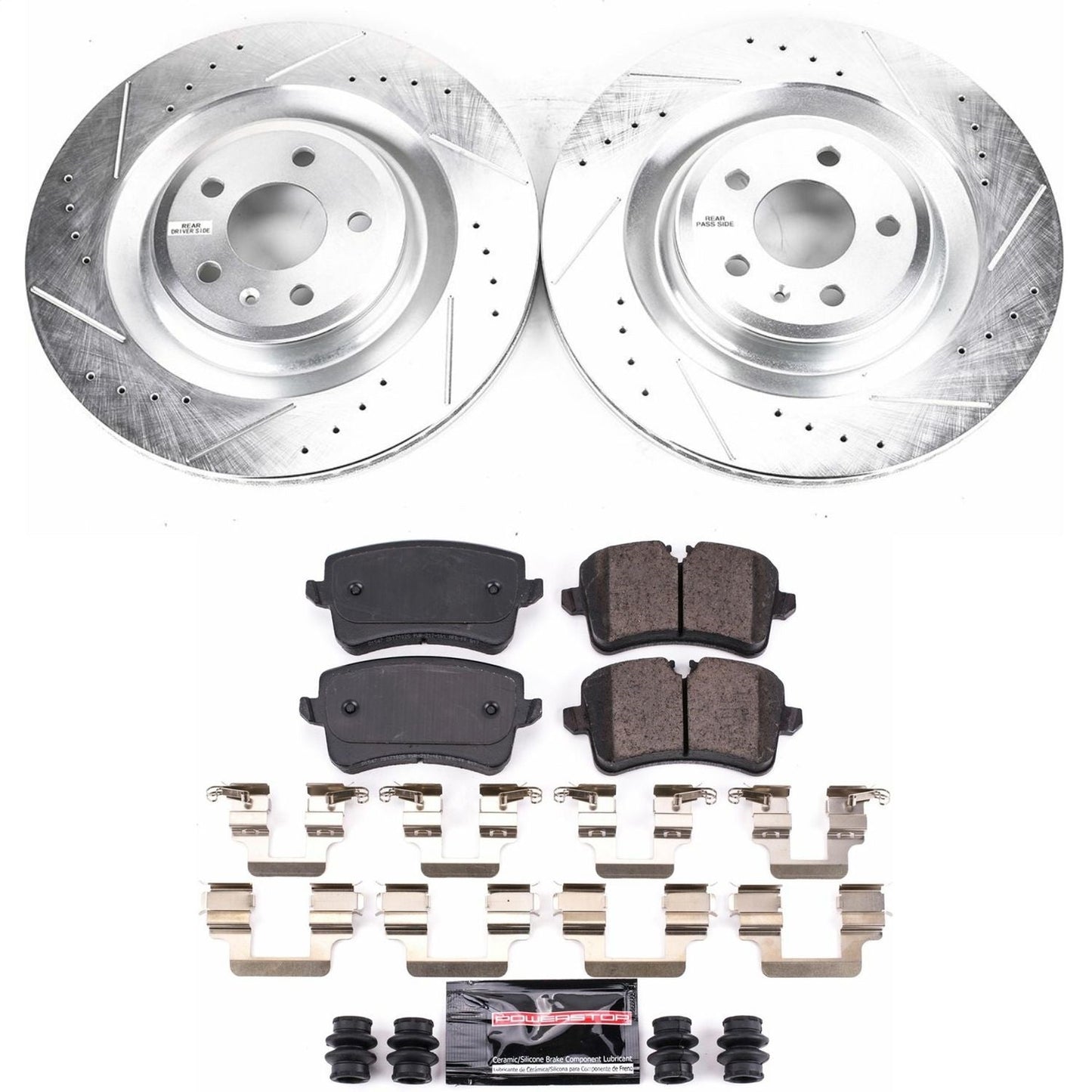 PowerStop Rear Z23 Evolution Sport Brake Kit | Audi A7 Quattro (16-18) (K6287)