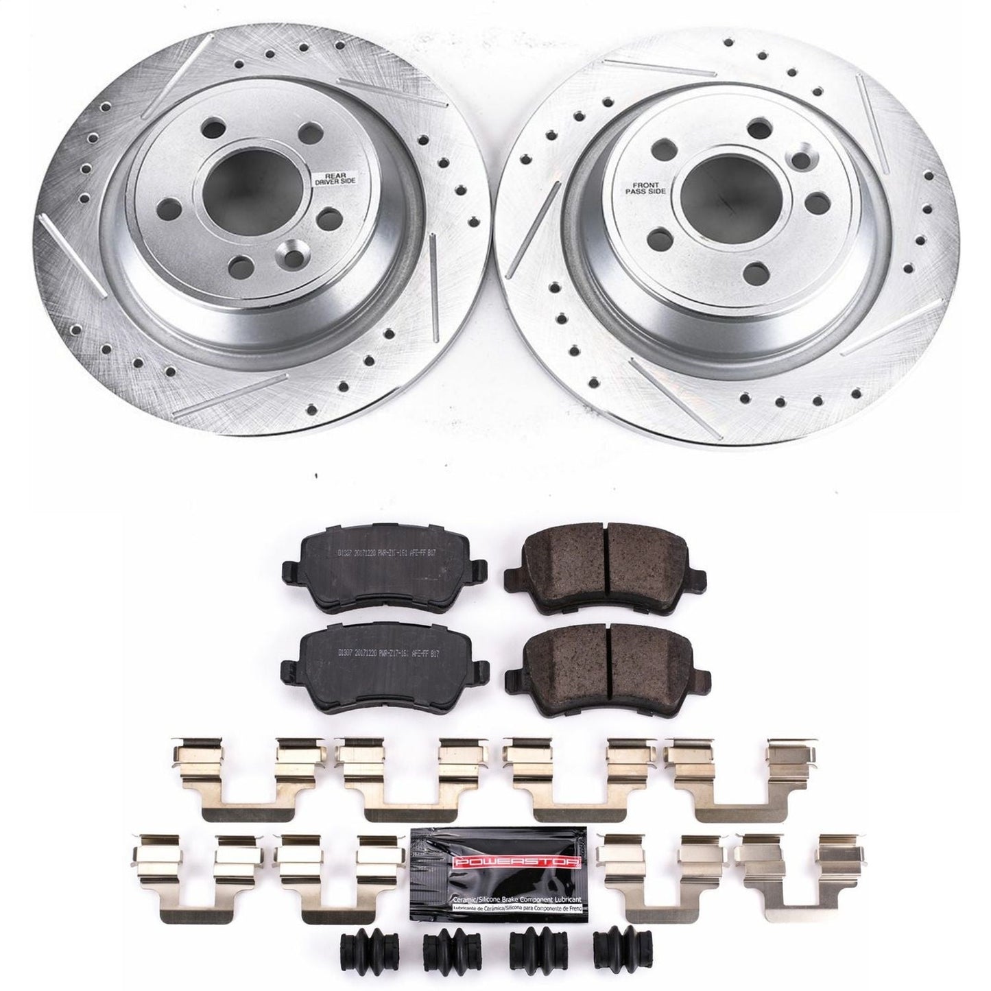 PowerStop Rear Z23 Evolution Sport Brake Kit | Land Rover Range Rover Evoque (12-15) (K6293)