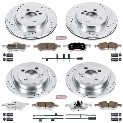 PowerStop Front & Rear Z26 Street Warrior Brake Kit | Mini Cooper (07-08) (K6296-26)