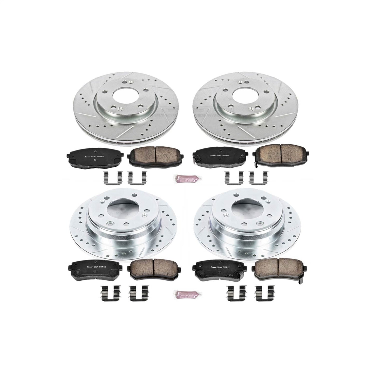 PowerStop Front & Rear Z23 Evolution Sport Brake Kit | Hyundai Elantra (09-12) (K6302)