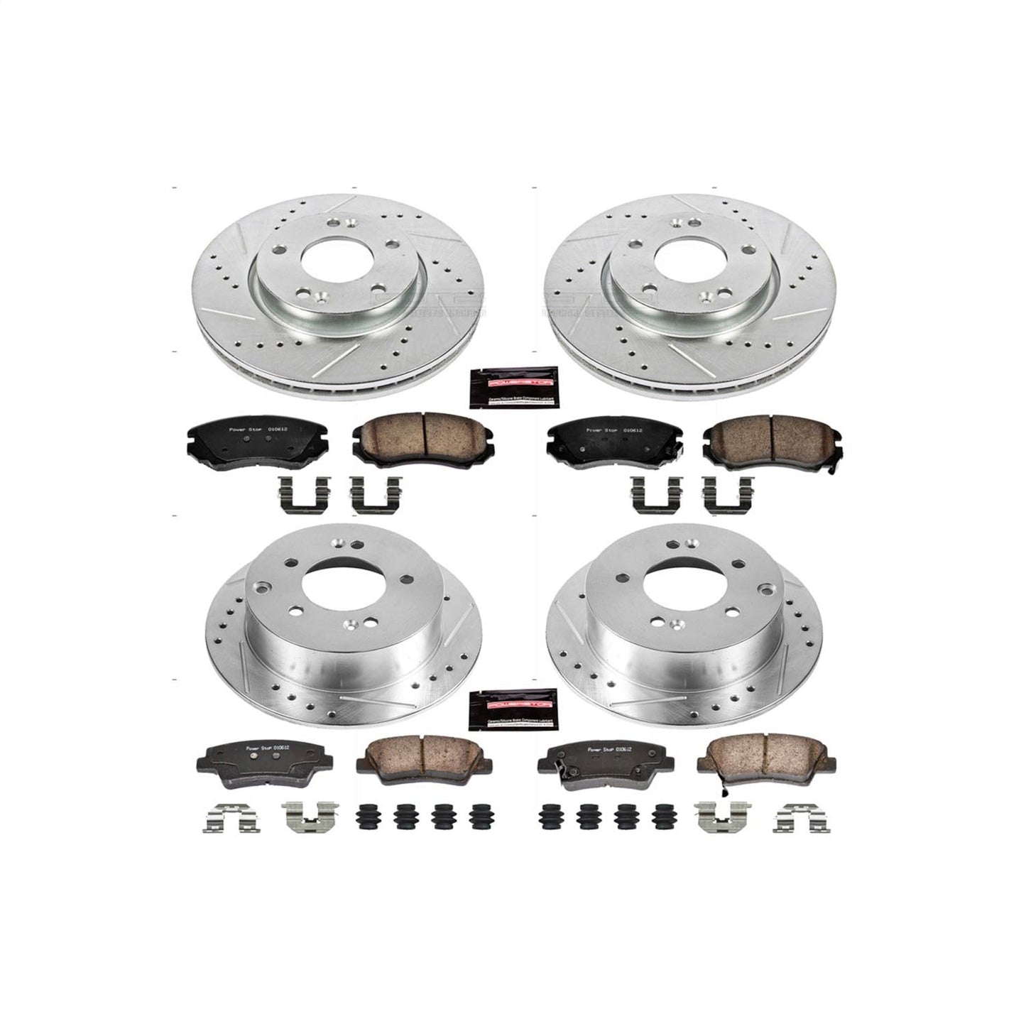 PowerStop Front & Rear Z23 Evolution Sport Brake Kit | Kia Soul (12-13) (K6303)