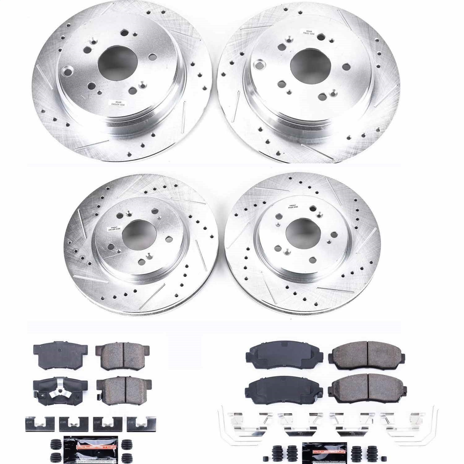 PowerStop Front & Rear Z23 Evolution Sport Brake Kit | Honda CR-V (12-16) (K6305)