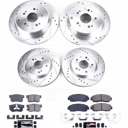 PowerStop Front & Rear Z23 Evolution Sport Brake Kit | Honda CR-V (12-16) (K6305)