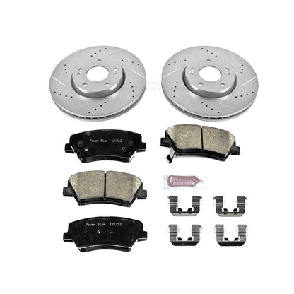 PowerStop Front Z23 Evolution Sport Brake Kit | Hyundai Veloster (13-15) (K6306)