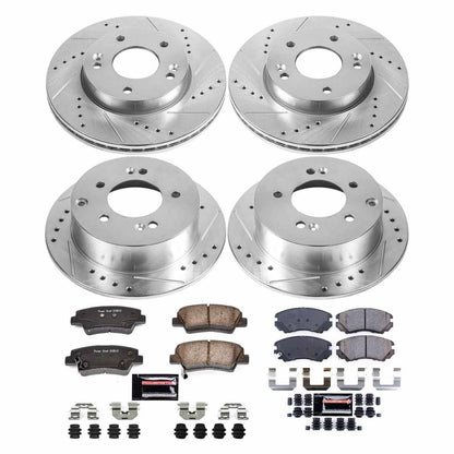 PowerStop Front & Rear Z23 Evolution Sport Brake Kit | Kia Soul (10-11) (K6310)
