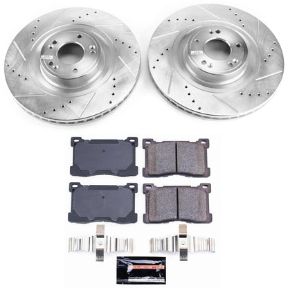 PowerStop Z23 Evolution Sport Front Brake Kit | Hyundai Equus (12-16) (K6313)