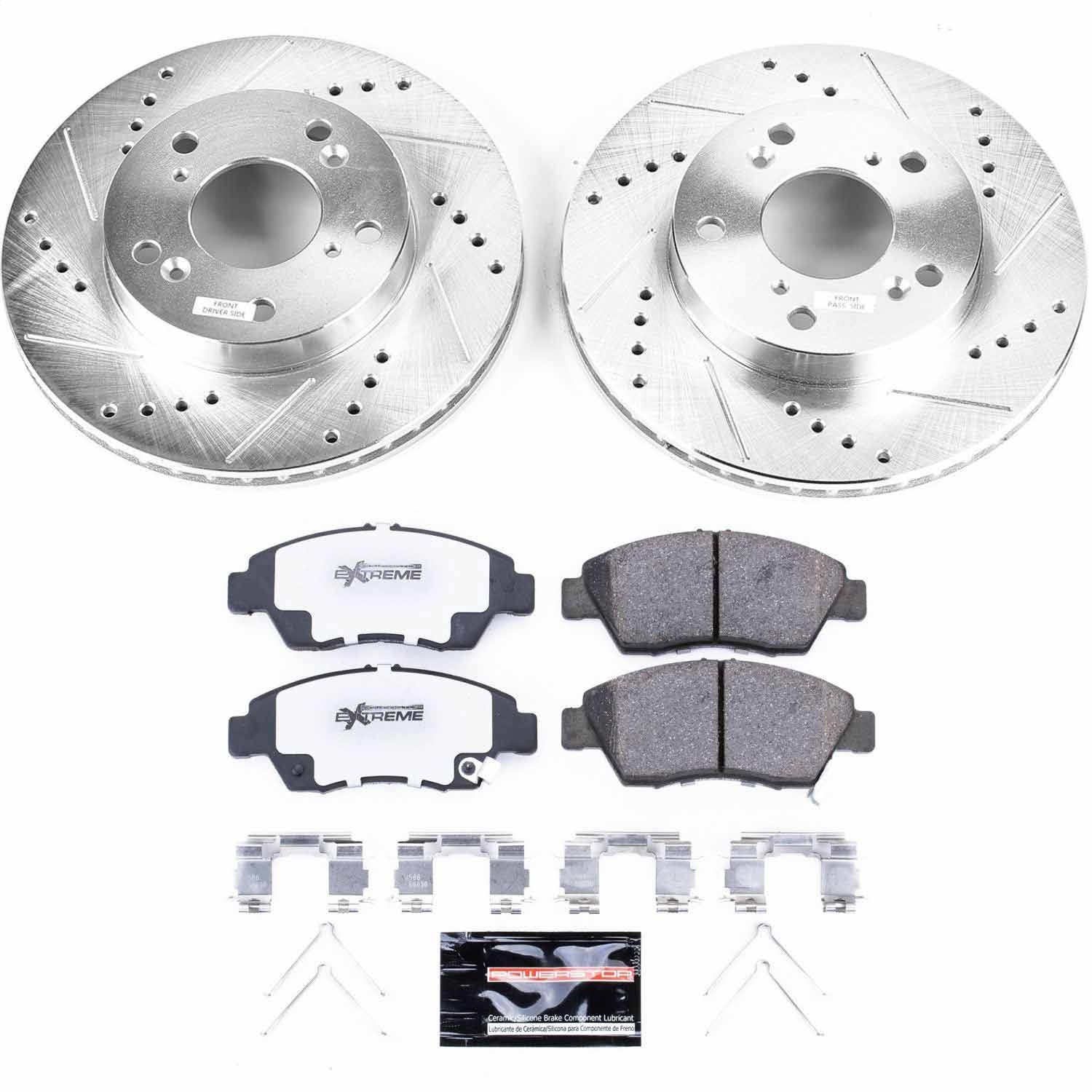 PowerStop Z26 Street Warrior Front Brake Kit | Acura ILX (13-15) (K6317-26)