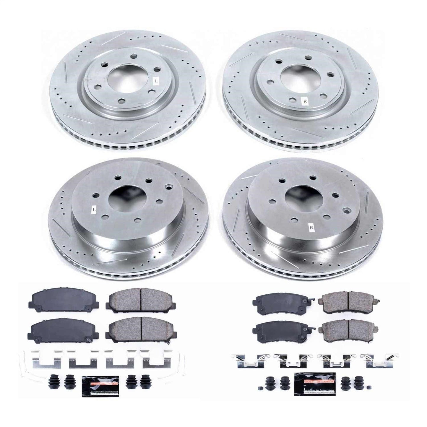 PowerStop Front & Rear Z23 Evolution Sport Brake Kit | Infiniti QX56 (11-13) (K6322)