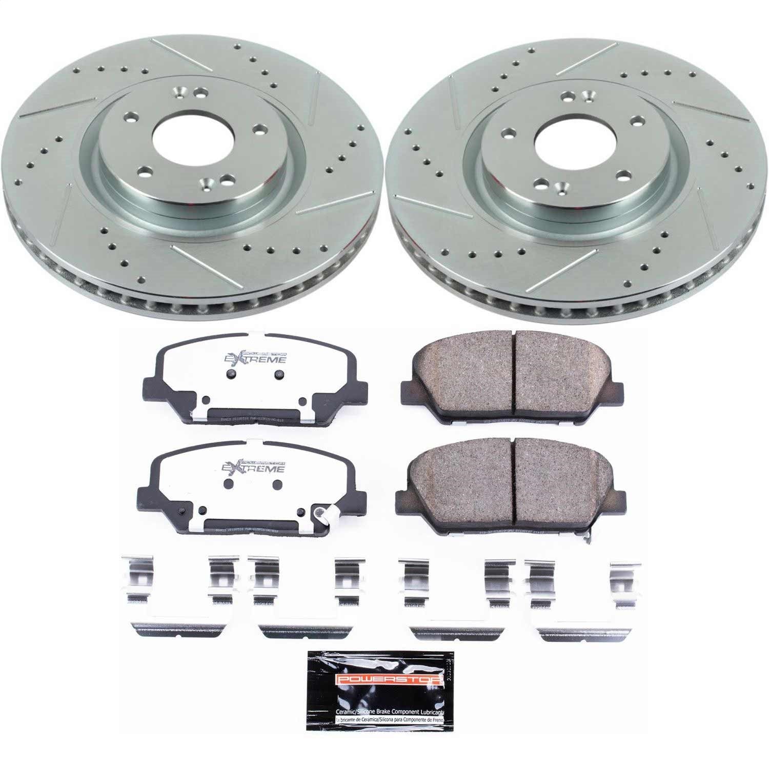 PowerStop Front Z26 Street Warrior Brake Kit | Kia Optima (11-15) (K6324-26)