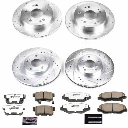PowerStop Front & Rear Z26 Street Warrior Brake Kit | Acura ILX (13-15) (K6327-26)