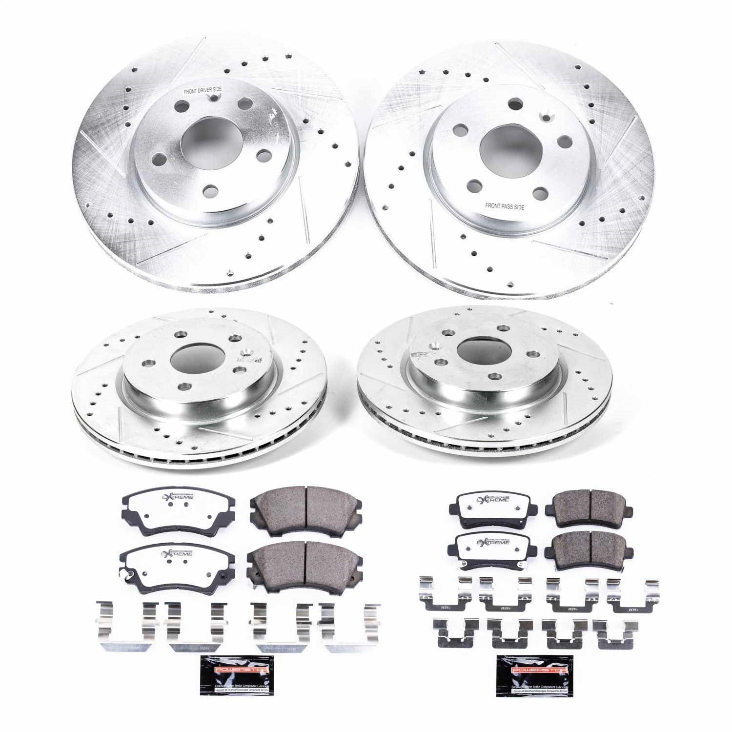 PowerStop Front & Rear Z26 Street Warrior Brake Kit | Buick Regal (17) (K6330-26)