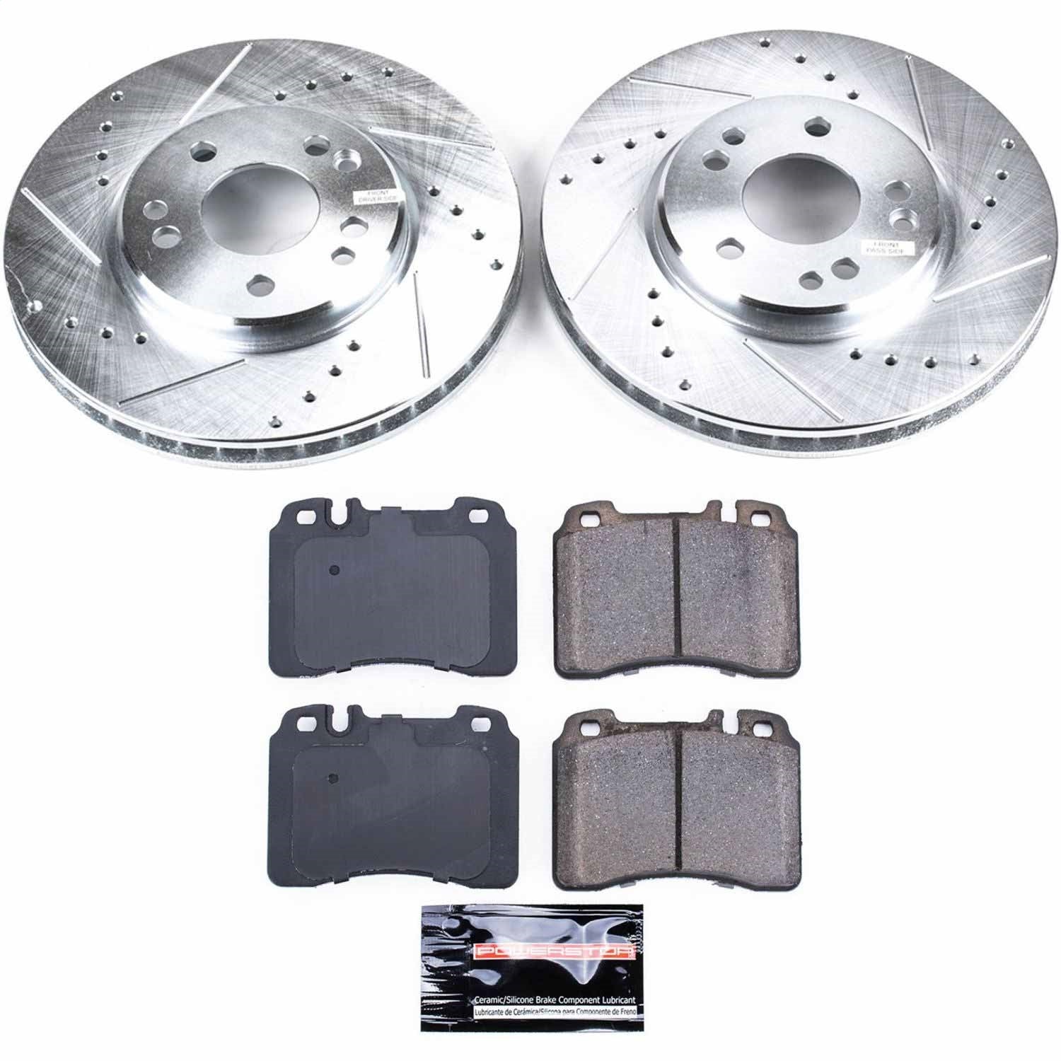 PowerStop Front Z23 Evolution Sport Brake Kit | Mercedes-Benz 300SL (90-93) (K6337)