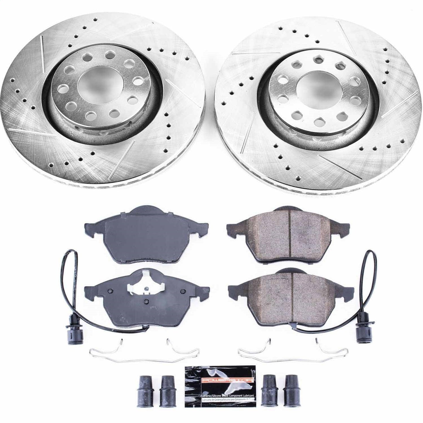 PowerStop Front Z23 Evolution Sport Brake Kit | Audi A8 (97-99) (K634)