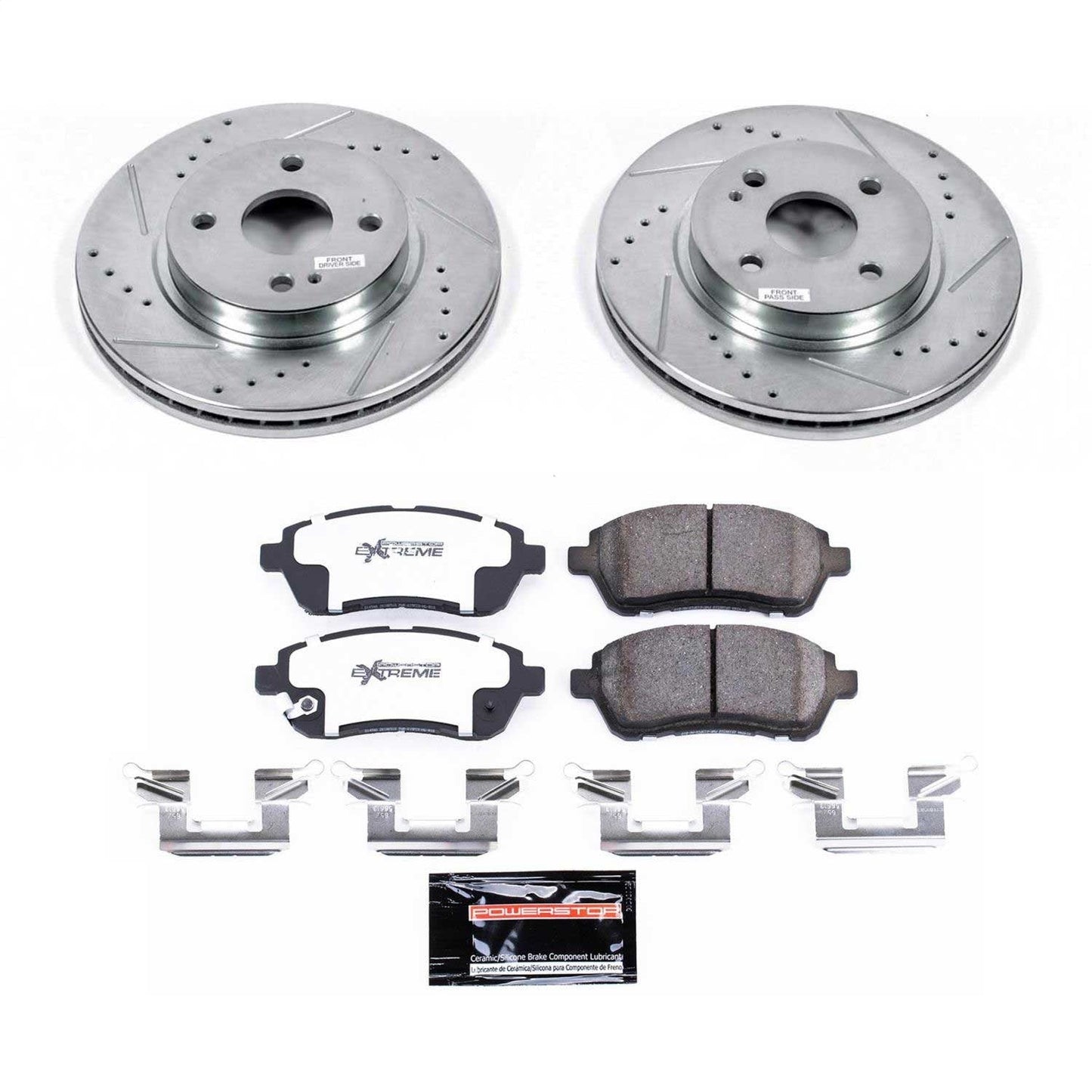 PowerStop Front Z26 Street Warrior Brake Kit | Mazda 2 (11-14) (K6344-26)
