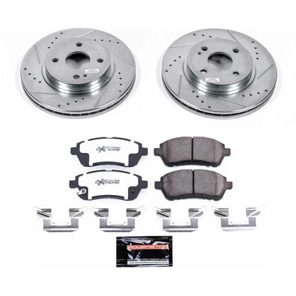 PowerStop Front Z26 Street Warrior Brake Kit | Mazda 2 (11-14) (K6344-26)