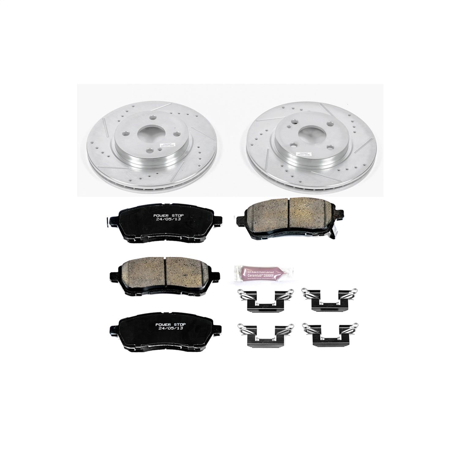 PowerStop Z23 Evolution Sport Front Brake Kit | Mazda 2 (11-14) (K6344)