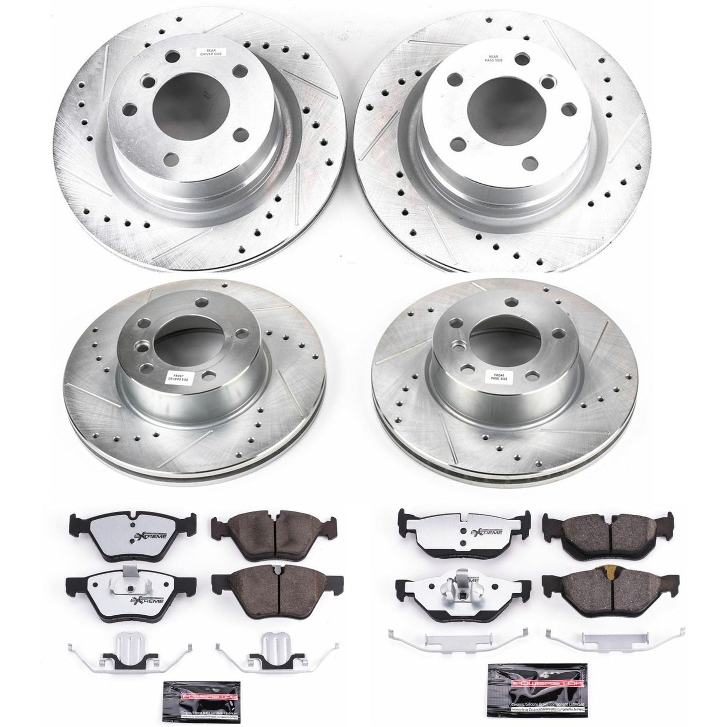 PowerStop Front & Rear Z26 Street Warrior Brake Kit | BMW 128i (10-13) (K6347-26)