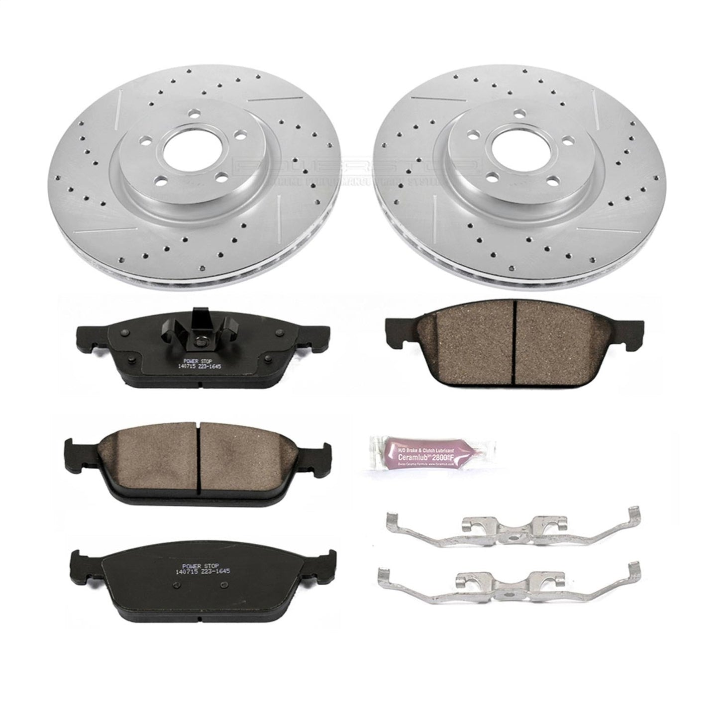 PowerStop Z23 Evolution Sport Front Brake Kit | Ford Escape (13-19) (K6349)