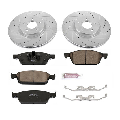 PowerStop Z23 Evolution Sport Front Brake Kit | Ford Escape (13-19) (K6349)