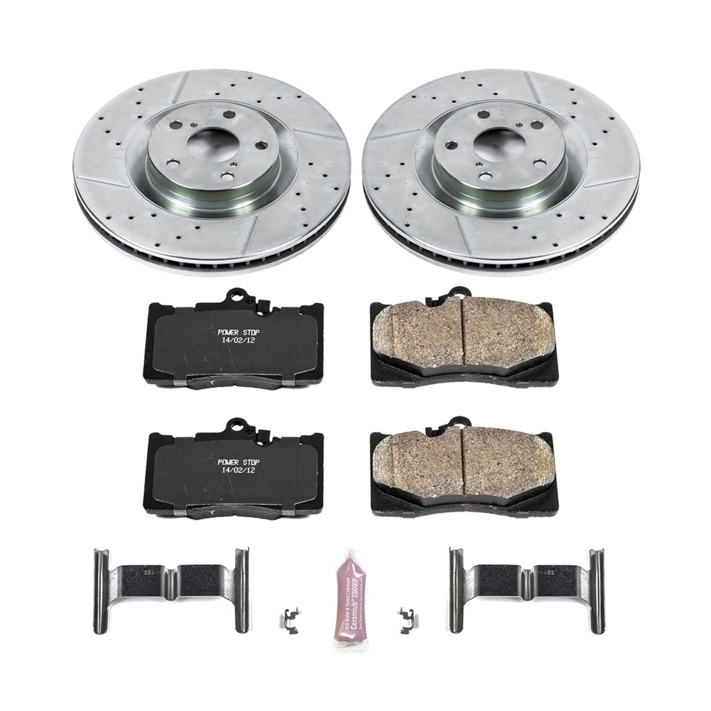 PowerStop Front Z23 Evolution Sport Brake Kit | Lexus GS200t (16-17) (K6353)