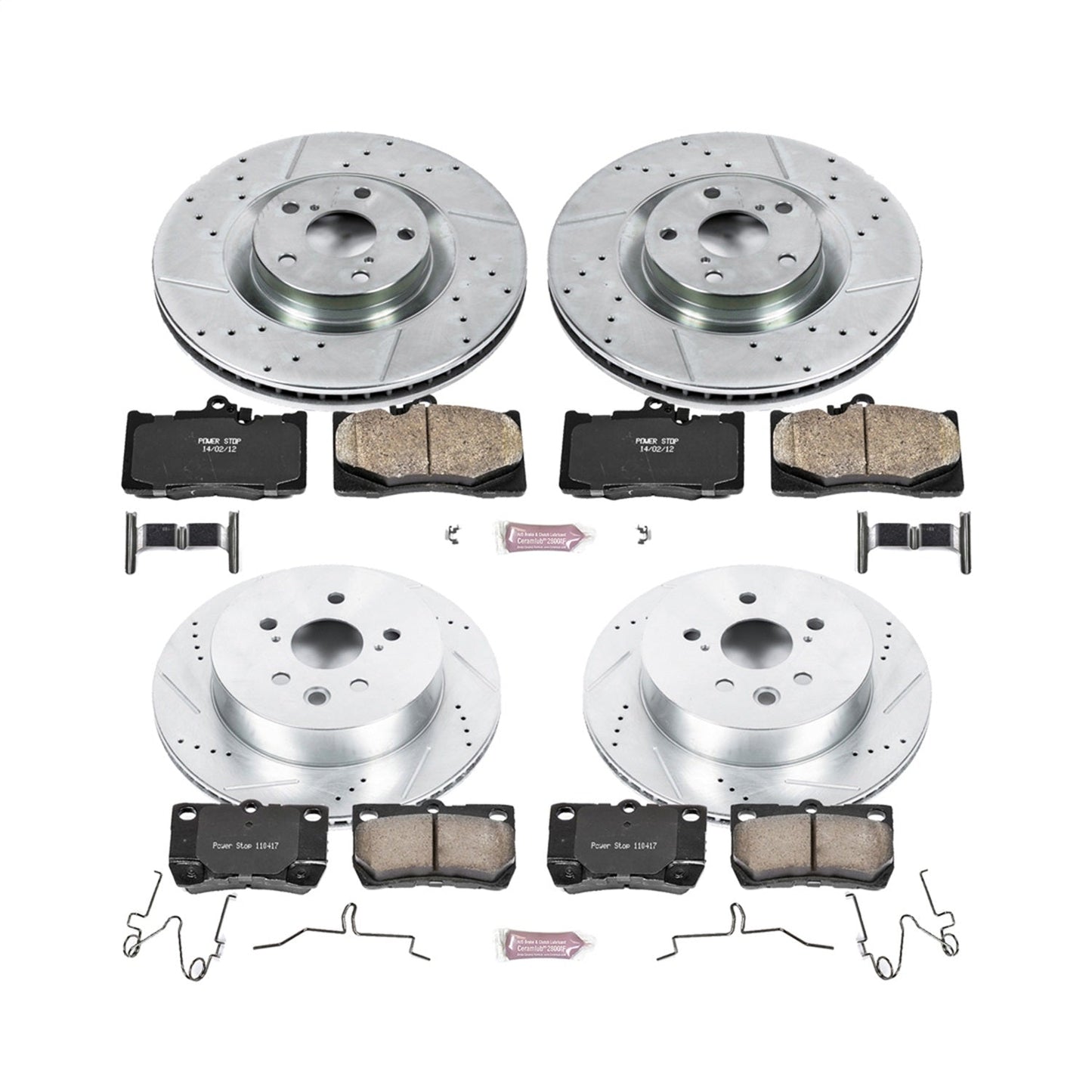 PowerStop Front & Rear Z23 Evolution Sport Brake Kit | Lexus GS350 (11) (K6354)