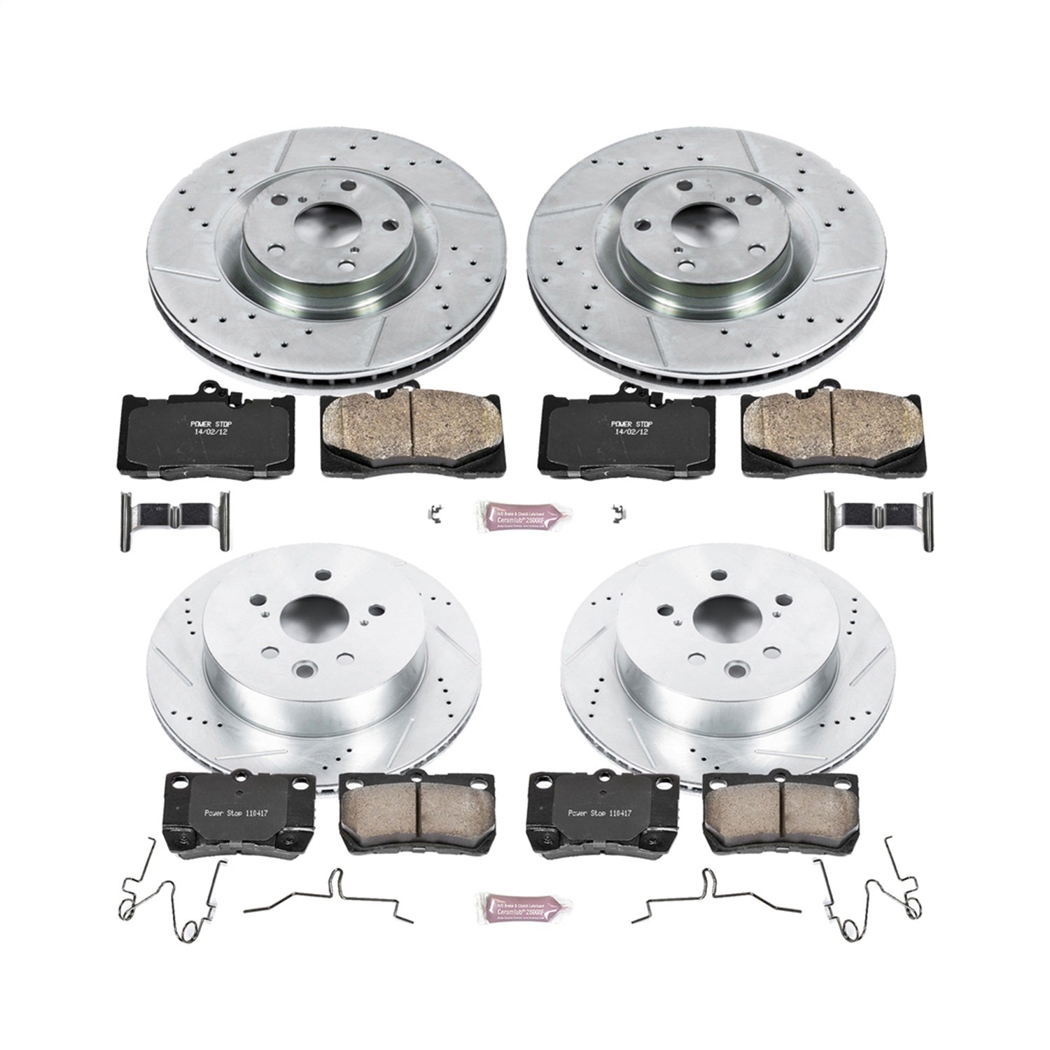PowerStop Front & Rear Z23 Evolution Sport Brake Kit | Lexus GS350 (11) (K6354)