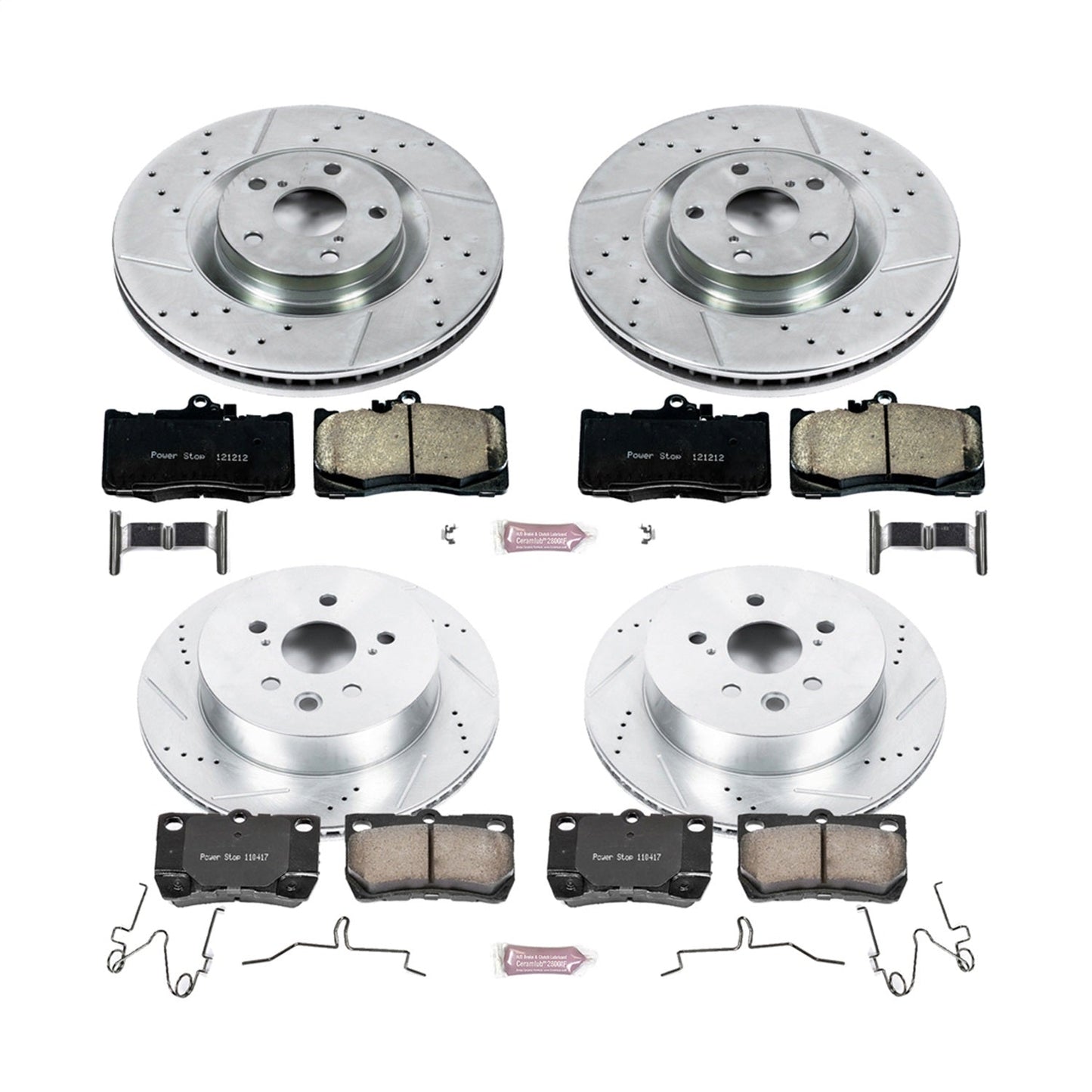 PowerStop Front & Rear Z23 Evolution Sport Brake Kit | Lexus IS350 2013 (K6356)